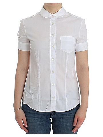 John Galliano White Cotton Shirt Women's Top (view 1)
