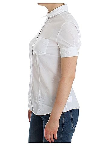 John Galliano White Cotton Shirt Women's Top (view 2)