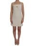 Dolce & Gabbana Basic 100% Wool Solid White White Wool Stretch Brooch Shift Women's Dress Size XS - photo 1