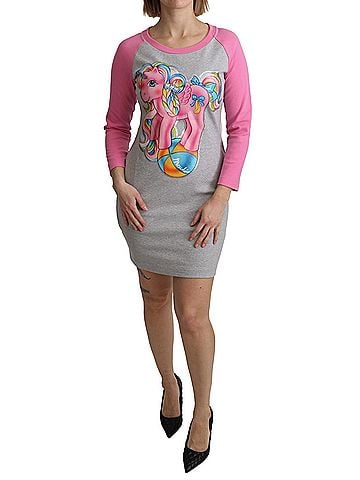 Moschino Gray My Little Pony Top Sweater Women's Dress (view 1)