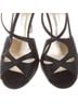 L.K. Bennett 100% Satin Solid Black Heels Size 7 - photo 5