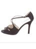 L.K. Bennett 100% Satin Solid Black Heels Size 7 - photo 6