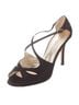 L.K. Bennett 100% Satin Solid Black Heels Size 7 - photo 1