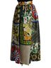 Dolce & Gabbana Basic 100% Synthetic Solid Multi Color Multicolor Patchwork Sicily Long Maxi Women's Skirt Size XS - photo 2