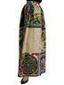 Dolce & Gabbana Basic 100% Synthetic Solid Multi Color Multicolor Patchwork Sicily Long Maxi Women's Skirt Size XS - photo 3
