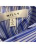 Milly Stripes Blue White T-Shirt Size 0X - photo 3
