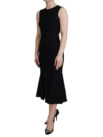 Dolce & Gabbana Basic Black Women's Sheath Flare Viscose Women's Dress (view 2)