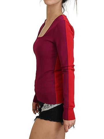 Dolce & Gabbana Basic Multicolor Viscose Square Neck Pullover Women's Sweater (view 2)