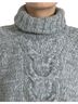 Dolce & Gabbana Basic 100% Wool Solid Gray Gray Cashmere Turtle Neck Pullover Women's Sweater Size S - photo 4