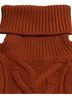 Dolce & Gabbana Basic 100% Wool Solid Brown Brown Wool Knit Turtleneck Pullover Women's Sweater Size XS - photo 6