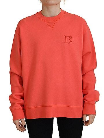 Dsquared2 Pink Logo Embroidery Women Long Sleeve Women's Sweater (view 1)