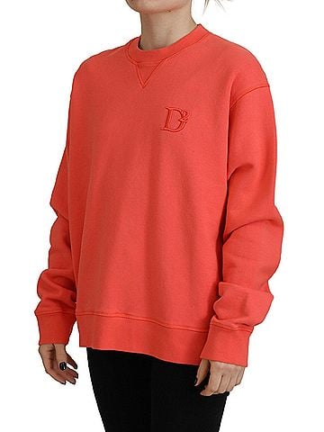Dsquared2 Pink Logo Embroidery Women Long Sleeve Women's Sweater (view 2)