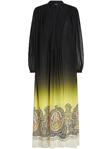 ETRO Women's Silk Dress With Paisley Print And Gradient Effect (view 1)
