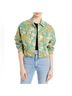 Mother Tropical Green Denim Jacket Size XS - photo 11