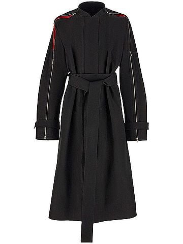 Salvatore Ferragamo Women's Zip-Detail Cotton Belted Trench Coat (view 1)