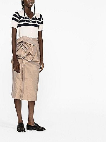 Maison Margiela Women's Midi Skirt With Ruffles (view 2)
