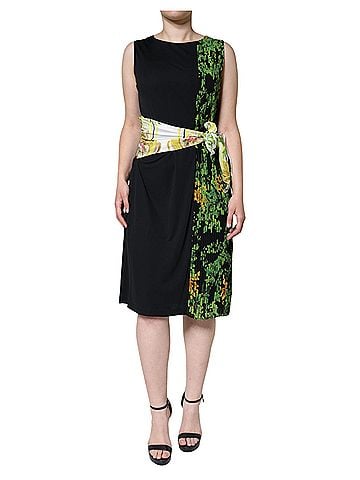 Roberto Cavalli Multicolor Floral Sheath Knee Length Women's Dress (view 1)