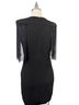 Symphony 100% Poly Solid Black Cocktail Dress Size M - photo 2