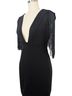 Symphony 100% Poly Solid Black Cocktail Dress Size M - photo 1