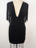 Symphony 100% Poly Solid Black Cocktail Dress Size M - photo 4