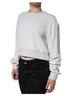 Dolce & Gabbana Basic 100% Nylon Solid White White Nylon Stretch Crew Neck Pullover Women's Sweater Size S - photo 2