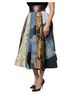Dolce & Gabbana Basic 100% Silk Solid Multi Color Multicolor Patchwork High Waisted Midi Women's Skirt Size XS - photo 2