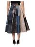 Dolce & Gabbana Basic 100% Silk Solid Multi Color Multicolor Patchwork High Waisted Midi Women's Skirt Size XS - photo 3