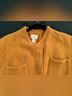Chico's 65% Cotton 35% Polyester 100% Cotton Solid Yellow Jacket Size L - photo 5