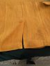 Chico's 65% Cotton 35% Polyester 100% Cotton Solid Yellow Jacket Size L - photo 9