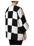 Dolce & Gabbana Basic 100% Silk Solid Black White Black Patchwork Jacquard Blazer Women's Jacket Size L - photo 4
