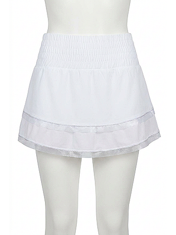 Lucky in Love Mystic Double Ruffle Skirt in White (view 1)