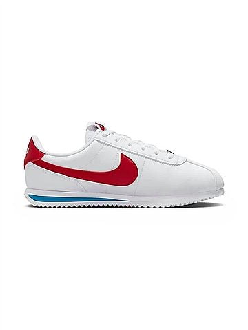 Nike Kid's Cortez Forest Gump Sneakers in White/Varsity Blue-Varsity Red (view 1)