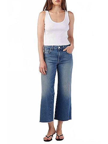 AMO Marjorie Wide Leg Jean in Dropout (view 2)