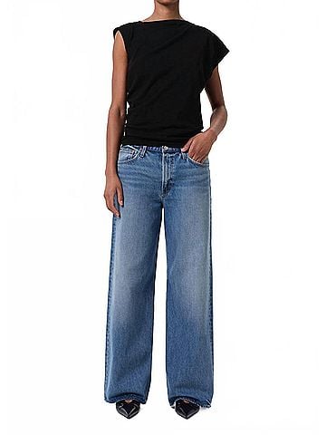 AGOLDE Keira Wide Leg Jean in Downtown (view 2)