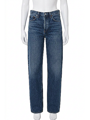 AGOLDE Arc Wide Leg Jeans in Shortwave (view 1)
