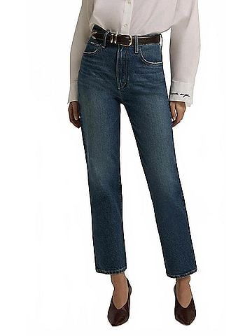 Favorite Daughter Valentina Straight Jeans in Cambridge (view 2)