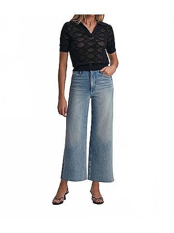 Favorite Daughter The Mischa Super High Rise Wide Leg Jean in Santa Barbara (view 2)