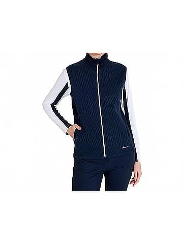 abacus Carden Midlayer Full-Zip Vest in Navy (view 2)