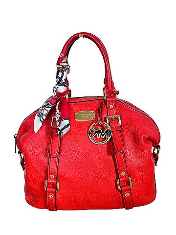 Michael Kors Leather Satchel (view 1)