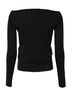 Dolce & Gabbana Basic 100% Wool Solid Black Black Wool Shrug Crew Neck Pullover Women's Sweater Size S - photo 2
