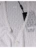Dolce & Gabbana Basic 100% Silk Solid White White Silk Button Down Cardigan Women's Sweater Size XS - photo 2
