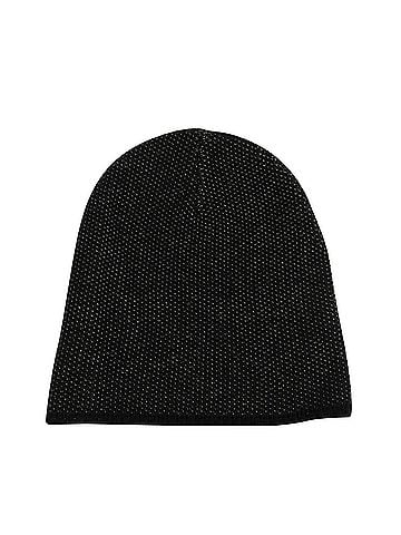 Gucci Unisex Black / Beige Wool Cashmere Cotton Small Knit Beanie Hat With Logo (view 2)
