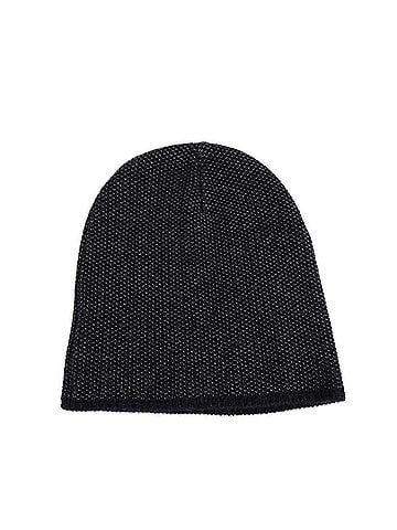 Gucci Unisex Dark Blue Wool Cashmere cotton Beanie Hat With Logo (XL) (view 1)