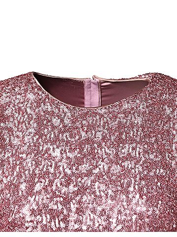 Dolce & Gabbana Basic Pink Sequinned Mermaid Long Gown Women's Dress (view 2)