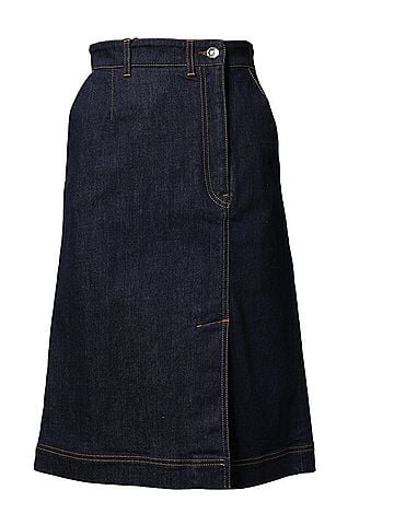 Dolce & Gabbana Basic Dark Blue Cotton A-line Denim Midi Women's Skirt (view 1)