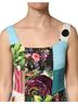 Dolce & Gabbana Basic 100% Silk Solid Multi Color Multicolor Patchwork Silk Sleeveless Women's Dress Size XS - photo 4