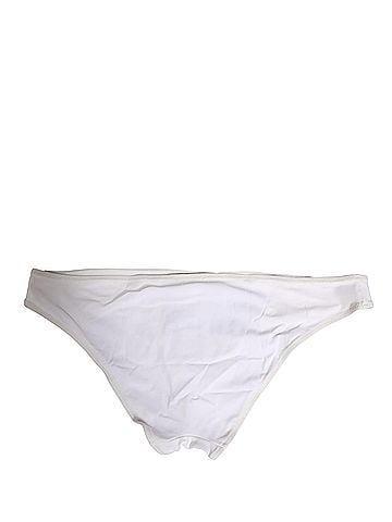 Dolce & Gabbana Basic White DG Logo Plaque Bikini Bottom Women's Underwear (view 2)