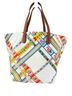 Tory Burch Argyle Floral White Yellow Tote One size - photo 2