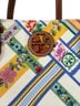 Tory Burch Argyle Floral White Yellow Tote One size - photo 4