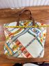 Tory Burch Argyle Floral White Yellow Tote One size - photo 8